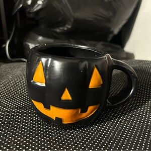 Black and Orange Jack-O'-Lantern Mug
